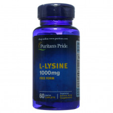 Аминокислоты Puritan's Pride L-Lysine 1000 мг 60 таблеток (333630)