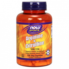 Аминокислота NOW Foods Arginine + Citrulline 120 капсул (103533)