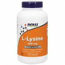 Аминокислота NOW Foods L-Lysine 500 mg 250 капсул (104144)