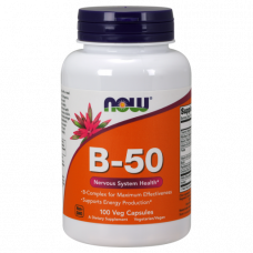 Комплекс витаминов группы B NOW B-50 100 капсул (102449)