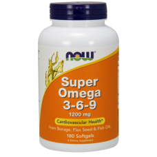 Комплекс незаменимых жирных кислот Now Super Omega 3-6-9 1200 мг 180 капсул (102931)