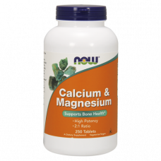 Минеральный комплекс кальция и магния NOW Calcium and Magnesium 250 таблеток (102453)