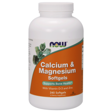 Минеральный комплекс кальция, магния с вит. D3, цинком NOW Calcium and Magnesium with vit D3 and Zinc 240 капсул (102454)
