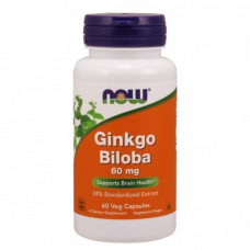 Препарат для повышения умственной энергии и работы мозга NOW Ginkgo Biloba 60 mg 60 капсул (102368) Препарат для повышения умственной энергии и работы мозга NOW Ginkgo Biloba 60 mg 60 капсул (102368)