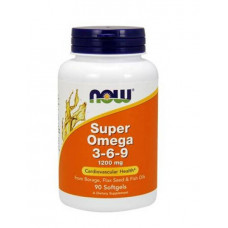 Комплекс незаменимых жирных кислот Now Super Omega 3-6-9 1200 мг 90 капсул (213042)