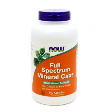 Минеральный комплекс из концентрата микро и макроэлементов NOW Full Spectrum Minerals 240 капсул (102460)