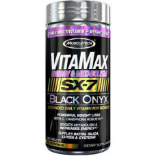 Витамины для женщин MuscleTech VitaMax SX-7000 Black Onyx for Women Energy and Metabolism 120 таблеток (104323) Витамины для женщин MuscleTech VitaMax SX-7000 Black Onyx for Women Energy and Metabolism 120 таблеток (104323)