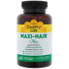 Витамины для кожи, ногтей и волос Country Life Maxi-Hair Plus 240 капсул (104330) Витамины для кожи, ногтей и волос Country Life Maxi-Hair Plus 240 капсул (104330)
