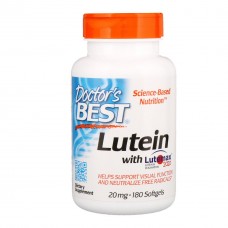 Препарат для улучшает работы глаз Doctor's Best Lutein with Lutemax 20 мг 180 капсул (104613)