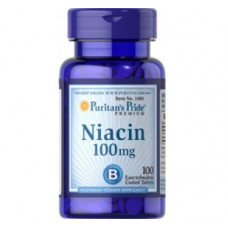 Витаминно-минеральный комплекс Puritan's Pride Niacin 100 мг 100 таблеток  (102923)