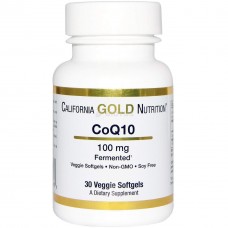 Коэнзим California Gold Nutrition CoQ10 100 мг 30 капсул (103672)