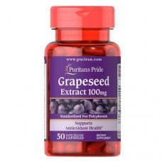 Антиоксидант Puritan's Pride Grapeseed Extract 100 мг 50 капсул (333670)