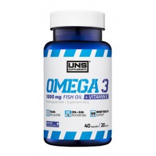 Комплекс незаменимых жирных кислот UNS Omega 3 1000 mg 40 капсул (334076) Комплекс незаменимых жирных кислот UNS Omega 3 1000 mg 40 капсул (334076)