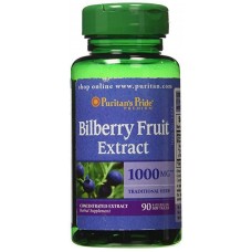 Антиоксидант Puritan's Pride Bilberry 4:1 Extract 1000 мг 90 капсул (333627)