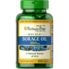 Препарат для нормализации процесса обмена веществ Puritan's Pride Borage Oil 1000 мг MAX GIA 100 капсул (333729)