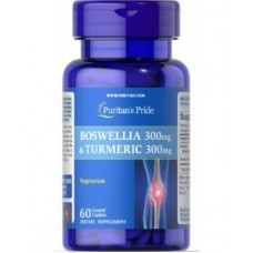 Экстракт босвеллии Puritan's Pride Boswellia 300 мг and Turmeric 300 мг 60 таблеток (333634) Экстракт босвеллии Puritan's Pride Boswellia 300 мг and Turmeric 300 мг 60 таблеток (333634)