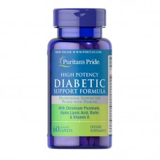 Витамины Puritan's Pride Diabetic Support Formula 60 капсул (333657) Витамины Puritan's Pride Diabetic Support Formula 60 капсул (333657)