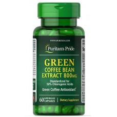 Антиоксидант Puritan's Pride Green Coffee bean Extract 800 мг 60 капсул (333656)