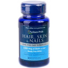 Витамины для кожи и ногтей Puritan's Pride Hair Skin Nails One Per Day Formula 30 капсул (333677) Витамины для кожи и ногтей Puritan's Pride Hair Skin Nails One Per Day Formula 30 капсул (333677)