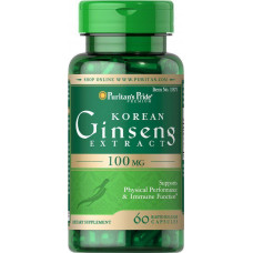 Антидепрессант Puritan's Pride Korean Ginseng Standardized 100 мг 60 капсул (333738)