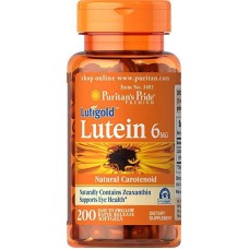 Препарат для улучшает работы глаз Puritan's Pride Lutein 6 мг 200 капсул (333686)