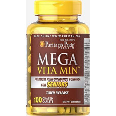 Витаминно-минеральный комплекс Puritan's Pride Mega Vita Min Multivitamin for Senior Timed Release 100 капсул (333725)