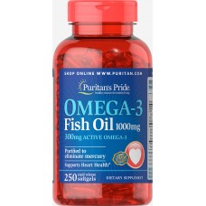 Комплекс незаменимых жирных кислот Puritan's Pride Omega 3 1000 мг 250 капсул (333681) Комплекс незаменимых жирных кислот Puritan's Pride Omega 3 1000 мг 250 капсул (333681)