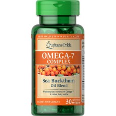 Комплекс незаменимых жирных кислот Puritan's Pride Omega 7 Complex Sea Buckthorn Oil Blend 30 капсул (333674)