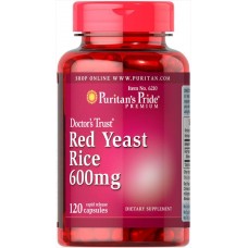 Препарат для поддержания сердечно-сосудистой системы Puritan's Pride Red Yeast Rice 600 мг 120 капсул (333699)