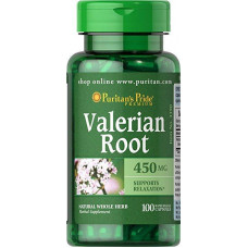 Экстракт корня валерианы Puritan's Pride Valerian Root 450 мг 100 капсул (333722) Экстракт корня валерианы Puritan's Pride Valerian Root 450 мг 100 капсул (333722)
