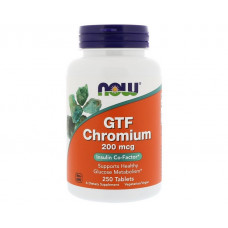Минеральный комплекс NOW GTF Chromium 200 mcg 250 таблеток (333492)