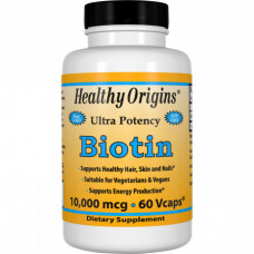 Витамины для кожи, ногтей и волос Healthy Origins Biotin В7 10000 мкг 60 капсул (333253) Витамины для кожи, ногтей и волос Healthy Origins Biotin В7 10000 мкг 60 капсул (333253)