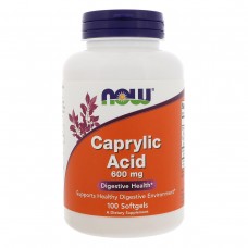 Каприловая Кислота Now Foods Caprylic Acid 600 мг 100 капсул (333563)