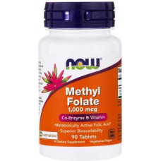 Коэнзим Метилфолат Now Foods Methyl Folate 1.000 мкг 90 таблеток (333567)
