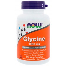 Аминокислота Now Foods Glycine 1000 мг 100 капсул (333557)