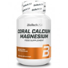 Минеральный комплекс из природного кораллового кальция и магния BioTech Coral Calcium - Magnesium 100 таблеток (333032) Минеральный комплекс из природного кораллового кальция и магния BioTech Coral Calcium - Magnesium 100 таблеток (333032)