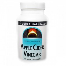 Перпарат для восстановления микрофлоры кишечника Source Naturals Apple Cider Vinegar 500 мг 180 таблеток (333962)