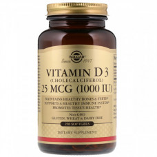 Витамины Solgar Vitamin D3 1000 IU 250 капсул (333885) Витамины Solgar Vitamin D3 1000 IU 250 капсул (333885)