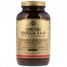 Комплекс незаменимых жирных кислот Solgar Omega 3-6-9 1300 мг 120 капсул (333891)