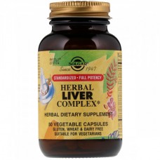 Препарат для поддержки печени Solgar Herbal Liver Complex 50 капсул (333855)