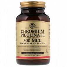 Минеральный комплекс Solgar Chromium Picolinate 500 мкг 120 капсул (333895) Минеральный комплекс Solgar Chromium Picolinate 500 мкг 120 капсул (333895)