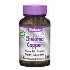Хелатная медь Bluebonnet Nutrition Chelated Copper 90 капсул (333056)