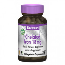 Хелатное железо Bluebonnet Nutrition Chelated Iron 18 мг 90 капсул (333055)