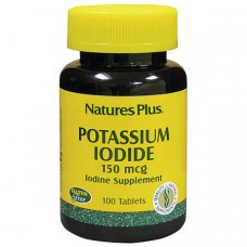 Минеральный комплекс Natures Plus Potassium Iodide 150 мкг 100 таблеток (333421) Минеральный комплекс Natures Plus Potassium Iodide 150 мкг 100 таблеток (333421)