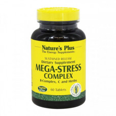 Комплекс для борьбы со стрессом и поддержания энергии Natures Plus Mega-Stress Complex 60 таблеток (333371) Комплекс для борьбы со стрессом и поддержания энергии Natures Plus Mega-Stress Complex 60 таблеток (333371)