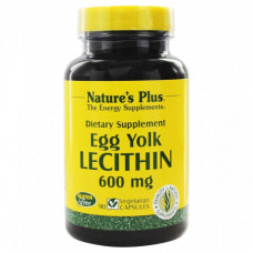 Лецитин из Яичного Желтка Natures Plus Egg Yolk Lecithin 600 мг 90 капсул (333342)