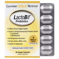 Пробиотик California Gold Nutrition LactoBif Probiotics 5 млрд КОЕ 60 капусул (333120) Пробиотик California Gold Nutrition LactoBif Probiotics 5 млрд КОЕ 60 капусул (333120)