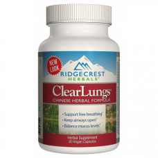 Комплекс для поддержки легких RidgeCrest Herbals Clear Lungs 60 капсул (333760)