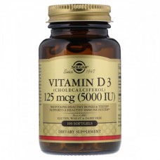 Витамины Solgar Vitamin D3 5000 IU 125 мкг 100 капсул (333880) Витамины Solgar Vitamin D3 5000 IU 125 мкг 100 капсул (333880)