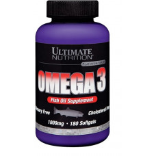 Комплекс незаменимых жирных кислот Ultimate Nutrition Omega 3 180 капсул (102451)